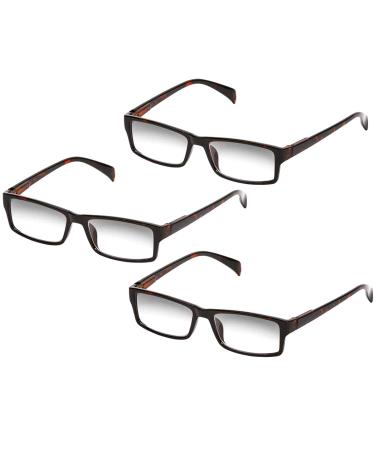 One Power Glasses Readers Flex Auto Focus Reading Glasses Optic Eye Glasses for Adults Automatically Adjustable Glasses to The Right Focus for Your Eyes Magnifying Readers .5X - 2.5X Tortoise