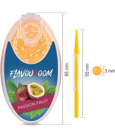 Flavoroom Premium Capsules 100 Set | DIY Passion Fruit Aroma Filter | Unforgettable Flavor with Storage Box - Buy Online on GoSupps.com