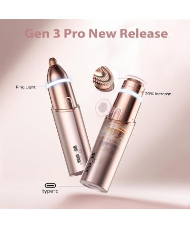 gurelax Facial Hair Remover for Women Gen 3 Pro Luxury Ladies Beard Remover with Smartlight for Face Eyebrows Fluff with 2 Flawless Replacement Heads - Buy Online on GoSupps.com