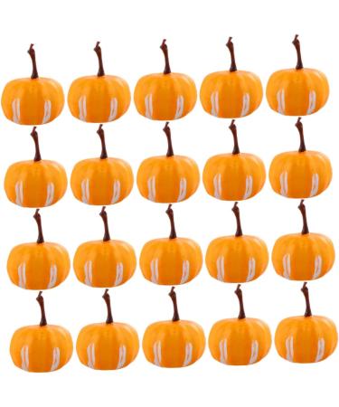 DECHOUS 20pcs Simulated Mini Pumpkin Halloween Decoration Simulation Pumpkin Halloween Pumpkin Crafts Fake Pumpkin Halloween Pumpkin Decoration Painted Decorate Little Pumpkin Foam Yellow 2.2X3.4CM - Buy Online on GoSupps.com