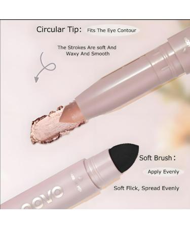 Waterproof Eyeshadow Stick Duo | Multi-Use Eye Makeup in Alluring Rose (Matte Nude Pink) - Shop Internationally - Buy Online on GoSupps.com