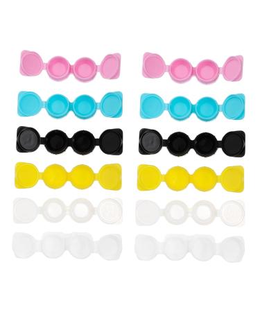 Lalafina 14th double glasses case tool stand Clear stand Mirror film Silent contact case vitamin container Tool for contact lens pencils Storing container lentil holder