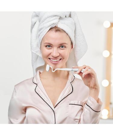 S-Shaped Toothbrush - Soft Bristles & Interdental Cleaning Brush | Reusable Silicone Head | Zah Transparent (1 Pack) - Buy Online on GoSupps.com