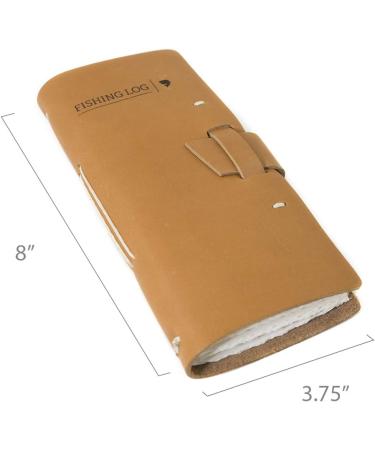 Rustico Leather Fishing Log Book Designed by and for Fishermen. with Template  Records Details of Fishing Trip  Including Date  Time  Location  and Weather Conditions Buckskin - Buy Online on GoSupps.com