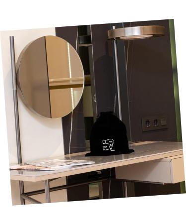 PLAFOPE 4 Pcs Hair Dryer Storage Bag Dryer Portable Drawstring Bags Hair Dryer Bag Hotel Plush Flannel Black - Buy Online on GoSupps.com