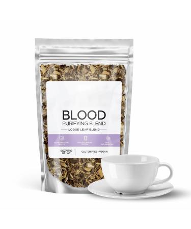 RASPIO Artisan Loose Herbal Tea Unisex Botanical Infusion for Vital Flow 171 g Daily Wellness Ritual Customized Purple