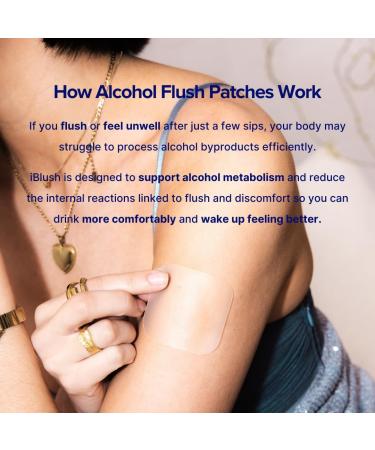 Alcohol Flush Patches Discreet Easy-to-Wear Support for Redness & Drinking Discomfort | Non-Ingestible Option for Asian Glow & Alcohol Sensitivity | 24 Patches 24 Count (Pack of 1) - Buy Online on GoSupps.com