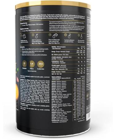 The Protein Works Savoury SuperMeals Vegan & High Protein 900g - Tasty Chick n Noodle | 10 Meals with 26 Vitamins and Minerals - Buy Online on GoSupps.com