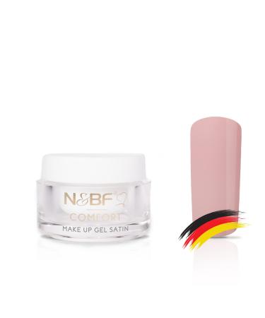 N&BF 5ML Comfort Line Make Up Gel Satin |High quality professional cover gel medium viscos |Camouflage gel for the modeling of Gelnageln |Professional nail angel made in Germany