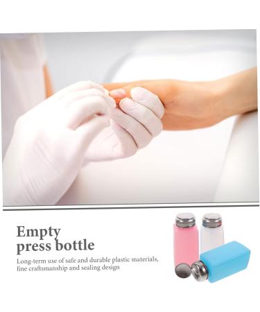  CIYODO 250ml Nail Polish Remover Pump Bottle Nail Art Liquid Dispensing Squeezer Bottle Random Color - Buy Online on GoSupps.com