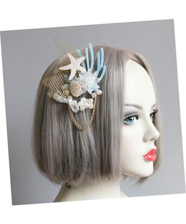 minkissy 1PC pearl hair clips wedding tiara crystal pearl hair clip hair barrette bridal headpieces for wedding headdress beach party hair bride hair clip pearl hair pin Headband shell Miss - Buy Online on GoSupps.com