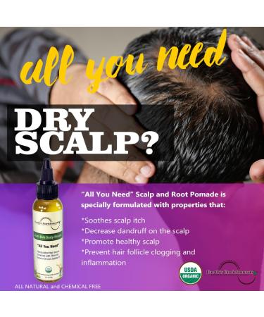Organic Anti-Itch Scalp Treatment | Soothing Anti-Dandruff Oil with Tea Tree Lavender & Rosemary | 2oz - Nourish Dry Flaky Scalps - Buy Online on GoSupps.com