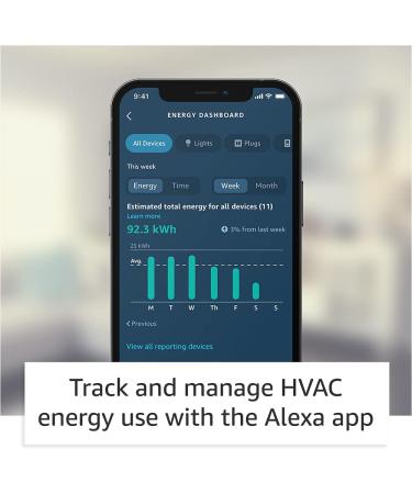 Amazon Smart Thermostat - ENERGY STAR Certified - DIY Install - Works with Alexa - C-Wire Required, No Adapter Needed - Buy Online on GoSupps.com