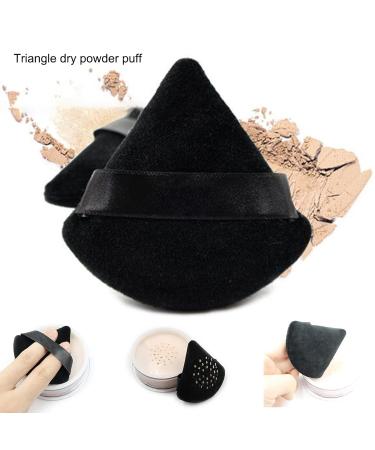 Buy Triangle Makeup Powder Puff - 4 Piece Washable Reusable Sponge for Loose Powder & Foundation - Black & Pink - Ideal Makeup Tool for Flawless Application - Buy Online on GoSupps.com