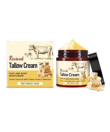 Cr me bio au suif de b uf - Cr me pour le corps et le visage - Soin naturel de la peau au b uf - Avec cire d'abeille - Hydratation profonde - Baume tallow - Soin de la peau s che