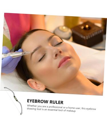 FOMIYES 2pcs Bow Eyebrow Ruler Eyebrow Level Tool Stainless Steel Eyebrow Ruler Set Draw a Line - Buy Online on GoSupps.com