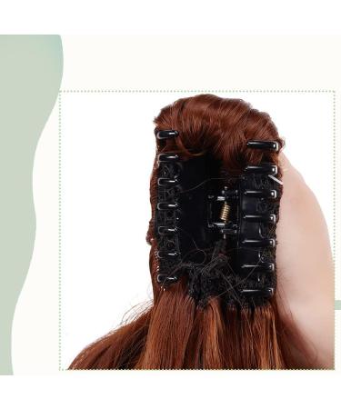 Curly Wavy Claw On Ponytail Extension 18 Inch Light Auburn - Clip In Synthetic Hairpiece 45cm Matte Material - Buy Online on GoSupps.com