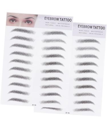 MAGICLULU 6 Pcs 3d Eyebrow Stickers 3d Brow Stickers Eyebrow Hair Natural Eyebrow Sticker 6d Tool Water Proof ze006x3pcs Blackx3pcs - Buy Online on GoSupps.com