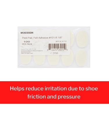 McKesson Corn Pads - Felt Adhesive White - Size 101-Regular 1/8 in 100 Count - Buy Online on GoSupps.com