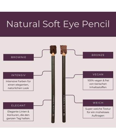 Ethleeal Beauty Vegan Kajal Pencil - Bronze Metallic Kohl for Stunning Eyes | Soft Texture | 1.49g - Buy Online on GoSupps.com