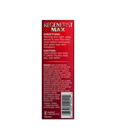 Olay Regenerist MAX Hydration Serum with Hyaluronic Acid 1.3 Oz - Intense Hydration Formula - Buy Online on GoSupps.com