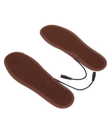 2 pieces of heated shoe inserts foot warmers unisex electrical heating deposits for men and women (USB)-washable fast warming (35-36)