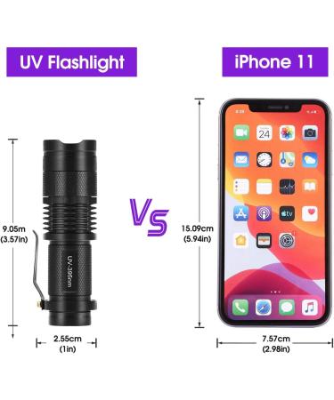 Fulighture UV Torch 2 Pack Pets Black Light 3 Modes Lights 395nm Dogs/Cats Urine Detector Ultraviolet Flashlight Find Dry Stains on Carpets/Rugs/Floor Operated by AA Batteries (Not Included) - Buy Online on GoSupps.com