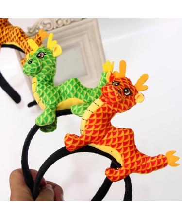 TQUXNGA Chinese Seraphim Headband for Women Girls Cute Dragon Chinese Zodiac Headwear Plush Dragon for New Year Party Red - Buy Online on GoSupps.com