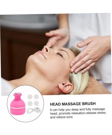 PLAFOPE Head Massager - Scalp Massager Brush for Ultimate Relaxation | 13.9x10.3cm Pink - International Shipping Available - Buy Online on GoSupps.com