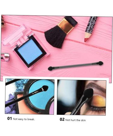 VINTORKY 30pcs Double Ended Eyeshadow Brush Cosmetic Tool Bling Makeup Brushes Sponge Black Artificial Fiber - Buy Online on GoSupps.com