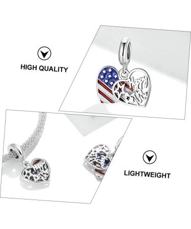 COHEALI 1pc Love Flag Pendant Flags American Flag Fashion Jewelry Bracelet Decor Wrist S925 United States - Buy Online on GoSupps.com