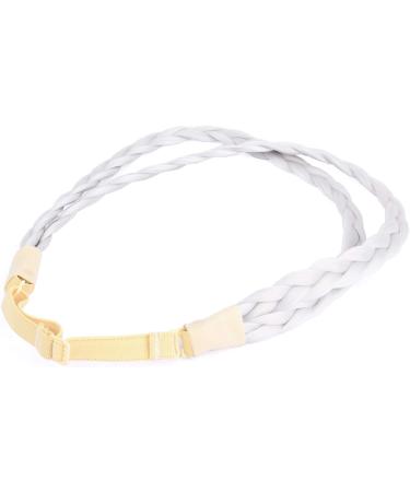 Gledola Double Three Strands Braid Headband Synthetic Hair Plait Headband for Women Hair Accessory (Light Gray) - Buy Online on GoSupps.com