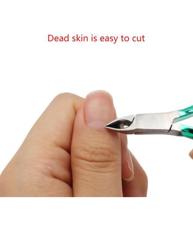 Cuticle Scissors Stainless Steel Manicure Pedicure Tools Dead Skin Scissor Golden/Silver/Rainbow - Buy Online on GoSupps.com