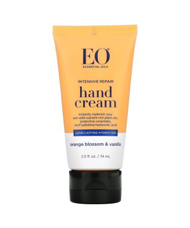 EO Products Intensive Repair Hand Cream Orange Blossom & Vanilla 2.5 fl oz (74 ml)