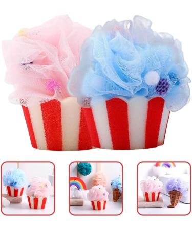 FOMIYES Cartoon Bath Balls - 2pcs Exfoliating Shower Scrubber Men's Pouf & Women's Loofah for Travel | Premium Bath Accessories - Buy Online on GoSupps.com