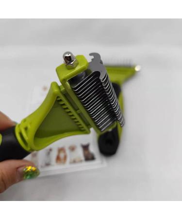 Double Sided Pet Grooming Brush for Dogs/Cats | Undercoat Rake for Shedding Control | Short to Long Hair Breeds | Reduce Shedding by 95% - Buy Online on GoSupps.com