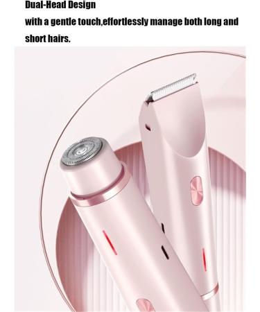 THUCHENYUC Womens Shaver 2in1 Doubleheaded Waterproof Wet And Dry Electric 2in1 Womens Body Shaver 2in1 Womens Body Shaver For Legs Underarm Hairs Pink - Buy Online on GoSupps.com