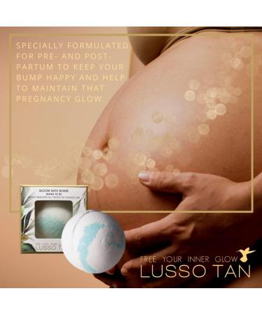 Tan Removing Bath Bomb for Pregnancy - Nourishes and softens tightly stretched skin. Natural Organic Vegan and Cruelty-Free Pregnancy-Safe Tan Eraser from Lusso Tan Maternity Range Pregnancy Bath Bomb - Buy Online on GoSupps.com