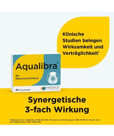 Aqualibra 60 Film-Coated Tablets for Cystitis & Urinary Tract Infection | Herbal Antibiotic Alternative | 12+ Years | Fast International Shipping - Buy Online on GoSupps.com