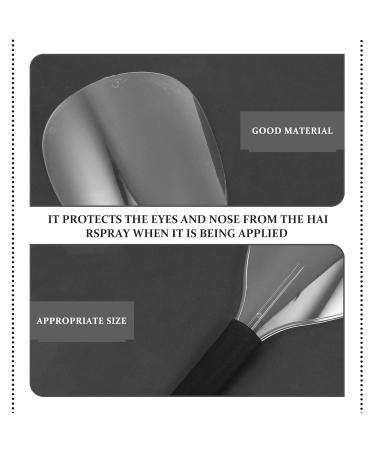 Beavorty Clear Mask Face Spray Guard 4Pcs Hair Spray Plastic Hairspray Masks Water Proof Plastic Shield Transparent Salon Hairdressing Shield for Face Eyes Supplies Shaper Hairspray Clear Face Mask - Buy Online on GoSupps.com