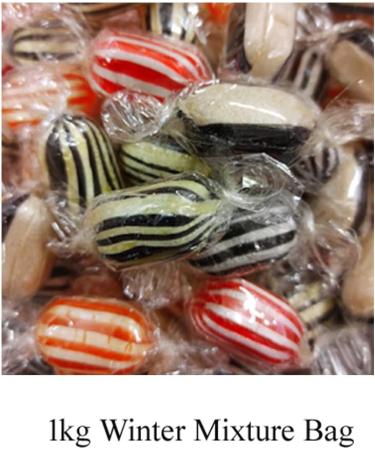Premium Winter Mixture - Assortment of Hard Boiled Sweets Wrapped (1kg) - Buy Online on GoSupps.com