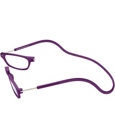 TBOC Reading Glasses +2.50 for Men & Women - Dark Violet Foldable with Magnetic Closure | Presbyopia Aid (1 Pack) - Buy Online on GoSupps.com