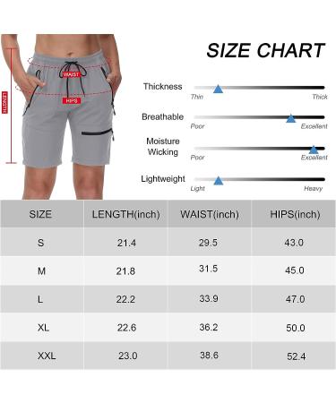 Suwangi Women's Quick Dry Hiking Cargo Shorts - Light Grey, Medium - Buy Online on GoSupps.com