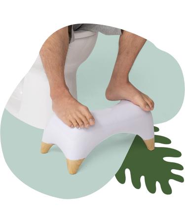 TUSHY Ottoman: A Premium Toilet Stool for The Bathroom Modern Sleek Design  Squatting Position Helps Improves Bowel Health  Relieves Constipation (Relaxed 7.5 WhiteBamboo) Relaxed 7.5 Bamboo - Buy Online on GoSupps.com