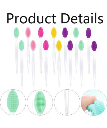 ZISHAN 14 pcs Lip Scrub Brush Double-Sided Lip Brush Lip Exfoliating Brush Soft Lip Lcrubber for Dark Lips for Men Women Girls Smoother Fuller Lip Appearance - Buy Online on GoSupps.com