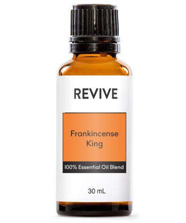Frankincense King Essential Oil Blend 30mL by Revive Essential Oils - 100% Pure Therapeutic Grade for Diffuser Humidifier Massage Aromatherapy Skin & Hair Care Frankincense King 1 Fl Oz (Pack of 1)