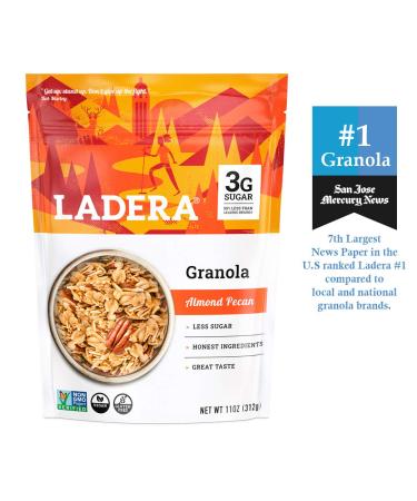 Ladera Granola | Almond Pecan Granola | Low Sugar | Gluten Free & Vegan | Granola Breakfast | Healthy Snack | 11 oz Almond Pecan 11 Ounce (Pack of 1) - Buy Online on GoSupps.com