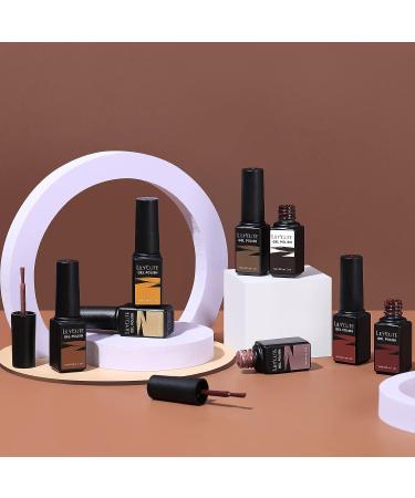 LILYCUTE Fall Gel Nail Polish Set - 8 Colors Mellow Coffee Series for Women & Girls - Buy Online on GoSupps.com