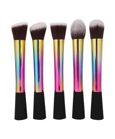 Tyenaza 5Pcs Portable Makeup Brush Set Face Blush Powder Makeup Brush Women Beauty Tools