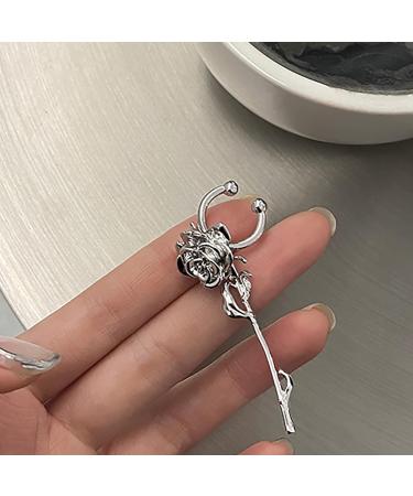 MUAYOUAUM Rose Cool Sexy You Earrings A11 for Women Girls (Non Piercing) - Buy Online on GoSupps.com
